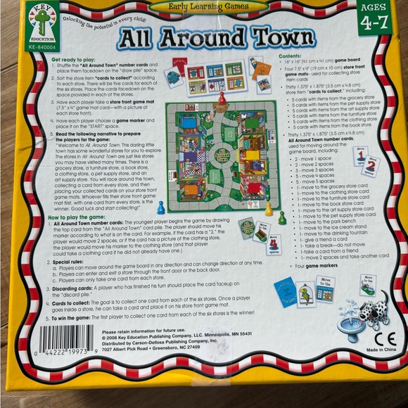 Early Learning Games: “All Around Town” SLPs, Educators, Parents Carlson-Dellosa - Picture 3 of 16
